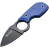 Kizer 0099 Amigo Z Neck Fixed Black Tini Finish Blade Knife With Blue G-10 Handles -Kizer Knife Shop 190389 190418