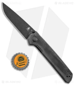 Kizer Vanguard Domin Liner Lock Knife Black Micarta (3.5" Black) V4516N5 -Kizer Knife Shop BHQ 137352 td size
