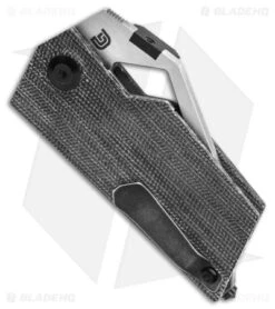 Kizer Cyber Blade Liner Lock Knife Black Canvas Micarta (2.1" Satin) -Kizer Knife Shop Bhq 140699 td side