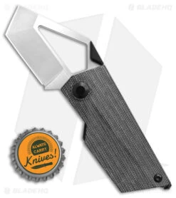 Kizer Cyber Blade Liner Lock Knife Black Canvas Micarta (2.1" Satin) -Kizer Knife Shop Bhq 140699 td size