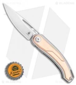 Kizer Apus Frame Lock Knife Copper/Ti (3.03" Stonewash) Ki3554A2 -Kizer Knife Shop Kizer Apus Frame Lock Knife Copper Ti 3.03in Stonewash Ki3554A2 BHQ 114104 LS Bottlecap 2
