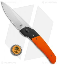 Kizer Arsenyan In-Yan Liner Lock Knife Orange G-10 (3.9" Satin) V4573N2 -Kizer Knife Shop Kizer Arsenyan In Yan LL Orange Black G 10 Satin BHQ 121135 jr bottlecap