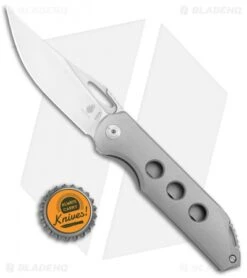 Kizer Assassin Frame Lock Front Flipper Knife Titanium 3 Hole (3.15" Satin) -Kizer Knife Shop Kizer Assassin FL Ti 3 Hole Satin Ki3549A2 BHQ 107551 jr bottlecap