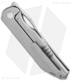 Kizer Assassin Frame Lock Front Flipper Knife Titanium 3 Hole (3.15" Satin) -Kizer Knife Shop Kizer Assassin FL Ti 3 Hole Satin Ki3549A2 BHQ 107551 jr side