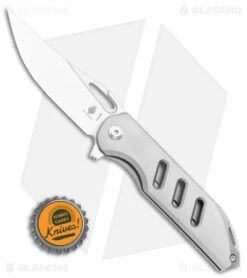 Kizer Assassin Frame Lock Flipper Knife Titanium (3.15" Satin) Ki3549 -Kizer Knife Shop Kizer Assassin Frame Lock Flipper Knife Titanium 3.15in Satin Ki3549 BHQ 106833 LS Bottlecap