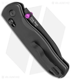 Kizer Azo Drop Bear Clutch Lock Knife Black Aluminum (3" Black) V3619C2 -Kizer Knife Shop Kizer Azo Drop Bear Clutch Lock Black Aluminum Black BHQ 169654 jr side