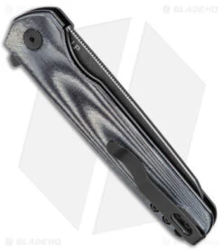 Kizer Azo LP Liner Lock Knife Black Micarta (3.4" Black Stonewash) V3610C1 -Kizer Knife Shop Kizer Azo LP LL Black Micarta Black SW BHQ 145859 jr side