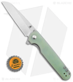 Kizer Azo LP Liner Lock Knife Jade G-10 (3.50" Satin) V3610C2 -Kizer Knife Shop Kizer Azo LP LL Knife Jade G10 3in Satin BHQ 145861 td size