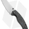 Kizer Azo Towser K Liner Lock Knife Black FatCarbon (3.5" Satin ELMAX) -Kizer Knife Shop Kizer Azo Towser K LL Black Fat Carbon Blue Satin BHQ 175940 jr