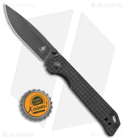 Kizer Azo Vanguard Begleiter Mini Frame Lock Knife Titanium (3" Black) -Kizer Knife Shop Kizer Azo Vanguard Begleiter Mini FL Ti Black SW BHQ 179145 jr bottlecap