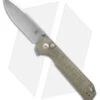 Kizer Azo Vanguard Begleiter XL Button Lock Knife Green Micarta (4" SW)