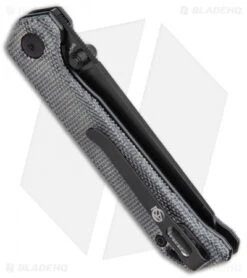 Kizer Azo Vanguard Mini Begleiter Liner Lock Knife Black Micarta (2.8" Black) -Kizer Knife Shop Kizer Azo Vanguard Mini Begleiter LL Black Micarta Black BHQ 121144 jr side