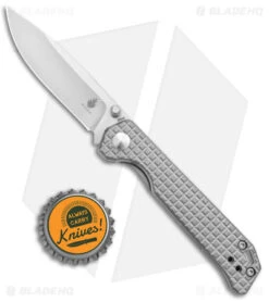 Kizer Azo Vanguard Begleiter Mini Liner Lock Knife Titanium (3" Satin) -Kizer Knife Shop Kizer Azo Vanguard Mini Begleiter LL SW Ti Satin BHQ 140468 jr bottlecap