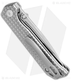 Kizer Azo Vanguard Begleiter Mini Liner Lock Knife Titanium (3" Satin) -Kizer Knife Shop Kizer Azo Vanguard Mini Begleiter LL SW Ti Satin BHQ 140468 jr side