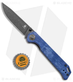 Kizer Azo Vanguard Series Begleiter Knife Denim Micarta (3.5" Black SW) -Kizer Knife Shop Kizer Azo Vanguard Series Begleiter Denim Micarta Black SW BHQ 145743 jr bottlecap