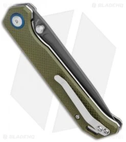 Kizer Azo Vanguard Series Begleiter Knife Green G-10 (3.5" Gray) V4458N2 -Kizer Knife Shop Kizer Azo Vanguard Series Begleiter Green G 10 Gray V4458N2 BHQ 120329 jr side