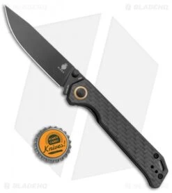 Kizer Azo Vanguard Series Begleiter2 Knife Carbon Fiber (3.5" Black) -Kizer Knife Shop Kizer Azo Vanguard Series Begleiter2 CF Black BHQ 135597 jr bottlecap