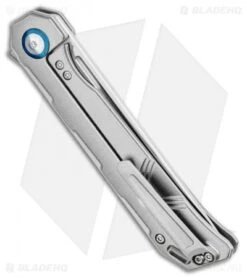 Kizer Begleiter Frame Lock Flipper Knife Titanium (3.5" Satin) Ki4458T2 -Kizer Knife Shop Kizer Begleiter Frame Lock Flipper Knife Titanium Drop Point Ki4458T2 BHQ 94098 kp jr side