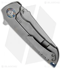 Kizer CK Critical Flipper Frame Lock Knife (3.6" Stonewash) Ki4508 -Kizer Knife Shop Kizer CK Critical Flipper FL SW Ki4508 BHQ 71898 jr side