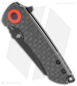 Kizer CK Knifeworks Mini Critical Liner Lock Knife Carbon Fiber (3" Black) -Kizer Knife Shop Kizer CK Knifeworks Mini Critical LL CF Black BHQ 121148 jr spine