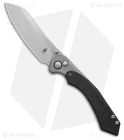 Kizer Clairvoyant Button Lock Knife Titanium/Carbon Fiber (3.75" SW) Ki4626A1
