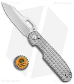 Kizer Cormorant Button Lock Knife Titanium (3.15" Satin 20CV) Ki4562A4 -Kizer Knife Shop Kizer Cormorant Button Lock Ti Texture Satin BHQ 145761 jr bottlecap