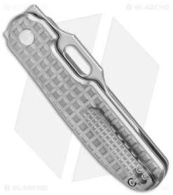 Kizer Cormorant Button Lock Knife Titanium (3.15" Satin 20CV) Ki4562A4 -Kizer Knife Shop Kizer Cormorant Button Lock Ti Texture Satin BHQ 145761 jr side