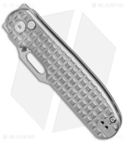 Kizer Cormorant Button Lock Knife Titanium (3.15" Satin 20CV) Ki4562A4 -Kizer Knife Shop Kizer Cormorant Button Lock Ti Texture Satin BHQ 145761 jr spine