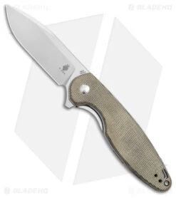 Kizer Cozy Liner Lock Knife Green Micarta (3.4" Satin) V3613C2