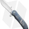 Kizer Cucchiara Hustler Flipper Knife Blue Titanium (4.625" Stonewash) Ki5464A2 -Kizer Knife Shop Kizer Cucchiara Hustler Blue Ti Ki5464A2 BHQ 34504 jr 2