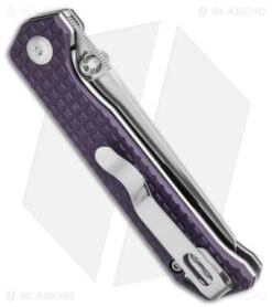 Kizer Azo Vanguard Mini Begleiter Liner Lock Knife Purple G-10 (2.8" Satin) -Kizer Knife Shop Kizer Cutlery Begleiter Mini BHQ 140704 td side