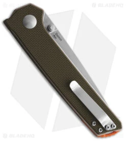 Kizer Cutlery Domin Liner Lock OD Green G-10 ( 3.5" SW) V4516N2 -Kizer Knife Shop Kizer Cutlery Domin LL Green Micarta BHQ 141783 jr side