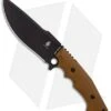 Kizer Cutlery Salient Fixed Blade Knife Brown G-10 (6.25" Black) E613 -Kizer Knife Shop Kizer Cutlery Salient Brown G10 black BHQ 71476 er