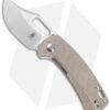 Kizer Cutlery Urban Bowie Clip Point Liner Lock Knife Tan Micarta (2.4" Satin) -Kizer Knife Shop Kizer Cutlery Urban Bowie Natural Micarta BHQ 140701 jr