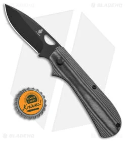 Kizer Vagnino Zipslip Slip Joint Knife Black Micarta (2.8" Black) -Kizer Knife Shop Kizer Cutlery Zipslip BHQ 140707 td size