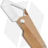 Kizer Cyber Blade Frame Lock Knife Brown Micarta (2.1" Satin) V2563-A -Kizer Knife Shop Kizer Cyber Blade FL Brown Micarta Satin BHQ 121117 jr
