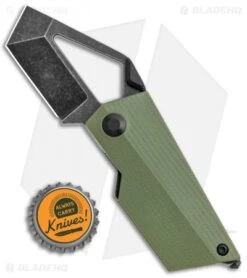 Kizer Cyber Blade Liner Lock Knife Green G-10 (2.1" Black) V2563 -Kizer Knife Shop Kizer Cyber Blade FL Green G 10 Satin BHQ 121116 jr bottlecap