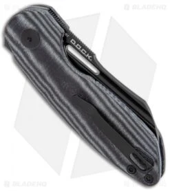 Kizer D.O.C.K. October Liner Lock Knife Black Micarta (2.9" Black) KI3569-A -Kizer Knife Shop Kizer D.O.C.K. October Cleaver FL Black Micarta Black V3569A1 BHQ 121127 jr side