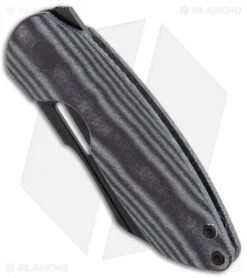 Kizer D.O.C.K. October Liner Lock Knife Black Micarta (2.9" Black) KI3569-A -Kizer Knife Shop Kizer D.O.C.K. October Cleaver FL Black Micarta Black V3569A1 BHQ 121127 jr spine