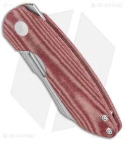 Kizer D.O.C.K. October Liner Lock Knife Red Micarta (2.9" Satin) V3569 -Kizer Knife Shop Kizer D.O.C.K. October Cleaver FL Red Micarta Satin V3569A2 BHQ 121130 jr spine