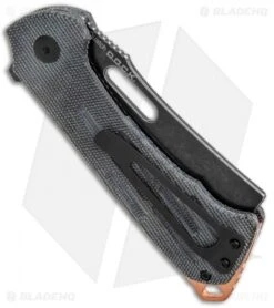 Kizer D.O.C.K. Quatch Cleaver Liner Lock Knife Black Micarta (2.9" Black SW) -Kizer Knife Shop Kizer D.O.C.K. Quatch Cleaver LL Green Micarta Black SW V3574N1 BHQ 121136 jr side