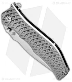 Kizer Darrel Ralph Gunhammer Bowie Frame Lock Knife (3.5" Stonewash) Ki4501A1 -Kizer Knife Shop Kizer Darrel Ralph Gunhammer Bowie Ki4501A1 BHQ 52410 jr spine