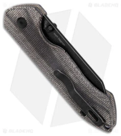 Kizer Degnan Guru Liner Lock Knife Micarta Black (3" Black) -Kizer Knife Shop Kizer Degnan Guru LL Micarta Black Black SW BHQ 179146 jr side