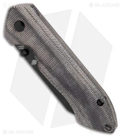 Kizer Degnan Guru Liner Lock Knife Micarta Black (3" Black) -Kizer Knife Shop Kizer Degnan Guru LL Micarta Black Black SW BHQ 179146 jr spine