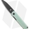 Kizer Feist Front Flipper Knife Natural Jade G-10 (2.9" Black M390) -Kizer Knife Shop Kizer Feist FF Natural Jade Black M390 BHQ 120564 jr