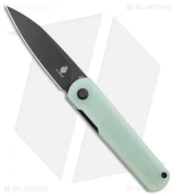 Kizer Feist Front Flipper Knife Natural Jade G-10 (2.9" Black M390)