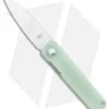 Kizer Feist Front Flipper Knife Natural Jade G-10 (2.8" Stonewash M390) -Kizer Knife Shop Kizer Feist FF Natural Jade Satin M390 BHQ 120690 jr
