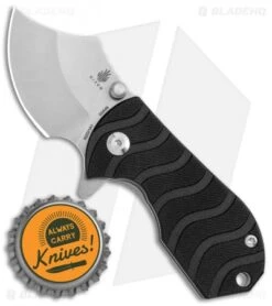 Kizer Flip Shank Frame Lock Knife Black G-10 (2" Stonewash) Ki2521A1 -Kizer Knife Shop Kizer Flip Shank FL Black G 10 SW Ki2521A1 BHQ 111261 jr bottlecap