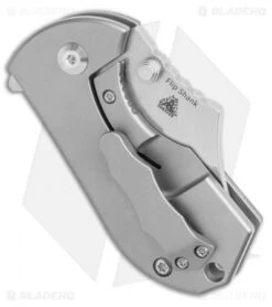 Kizer Flip Shank Frame Lock Knife Brown Micarta (Stonewash) Ki2521A2 -Kizer Knife Shop Kizer Flip Shank Frame Lock Knife Brown Micarta SW Ki2521A2 BHQ 111263 LS Side