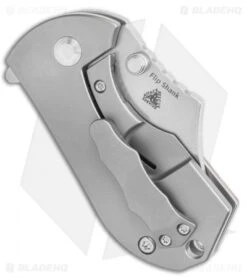 Kizer Flip Shank Frame Lock Knife Tan Micarta (2" Stonewash) Ki2521A3 -Kizer Knife Shop Kizer Flip Shank Frame Lock Knife Micarta Stonewash Ki2521A3 BHQ 117841 LS Side